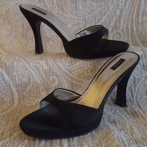 Black open toed heel